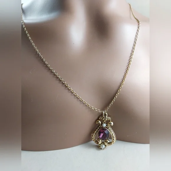 Avon Jewelry Set Gold Necklace - Picture 9 of 13